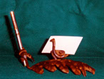 Objetos decorativos en forja artesanal tarjetero y vaciabolsillos